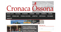 Desktop Screenshot of cronacaossona.com