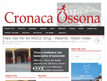 Tablet Screenshot of cronacaossona.com